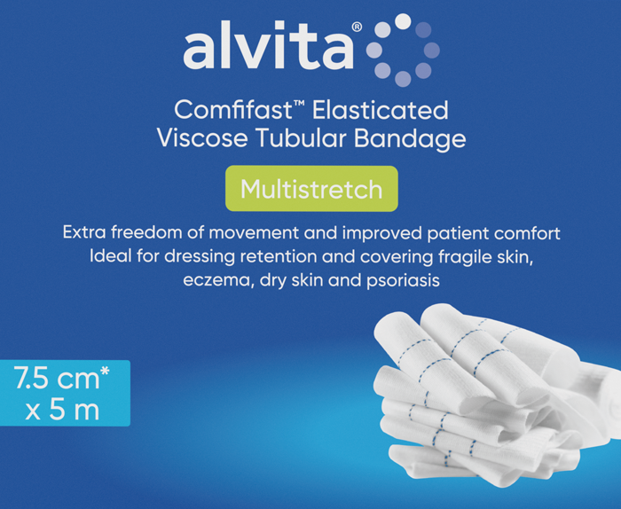 Alvita Comfifast™ Blue Multistretch™ Bandage 7.5cm/5m 