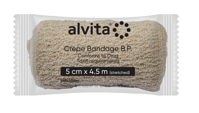 Alvita Crepe Bandage BP / 5cm x 4.5m 